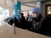 Emergency Room front desk at St. Luke's Hospital in New Bedford.  PHOTO PETER PEREIRA