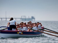 Women from the Azorean island of Pico compete in the XII International Azorean Whaleboat Regatta which took place in Clarke's Cove in New Bedford after a six year hiatus.