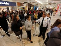 Shoppers queue up in front of Victoria's Secret at the Dartmouth Mall in Dartmouth, MA on Black Friday November 25, 2016.  PETER PEREIRA/THE STANDARD-TIMES/SCMG : shopping, shop, black friday, madness, economy, holiday, season