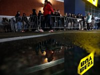Shoppers wait for doors to open on Black Friday at Best Buy in Dartmouth, MA on November 25, 2016.  PETER PEREIRA/THE STANDARD-TIMES/SCMG : shopping, shop, black friday, madness, economy, holiday, season