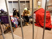 Shoppers get an early start by waiting for the doors of Target to open at 6am on Black Friday in Dartmouth, MA.  [ PETER PEREIRA/THE STANDARD-TIMES/SCMG ]