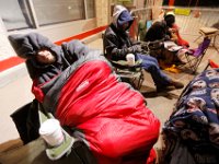 Shoppers get an early start by waiting for the doors of Target to open at 6am on Black Friday in Dartmouth, MA.  [ PETER PEREIRA/THE STANDARD-TIMES/SCMG ]