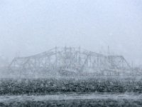 The Fairhaven bridge is barely visible as a snow storm sweeps across the area.  [ PETER PEREIRA/THE STANDARD-TIMES/SCMG ]
