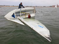 Instructors and junior instructors of the Community Boating Center in New Bedford prepare for the upcoming summer programs, which begins on Monday, with a sail off in Clarke's Cove.   [ PETER PEREIRA/THE STANDARD-TIMES/SCMG ]