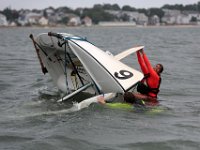 Instructors and junior instructors of the Community Boating Center in New Bedford prepare for the upcoming summer programs, which begins on Monday, with a sail off in Clarke's Cove.   [ PETER PEREIRA/THE STANDARD-TIMES/SCMG ]