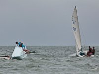 Instructors and junior instructors of the Community Boating Center in New Bedford prepare for the upcoming summer programs, which begins on Monday, with a sail off in Clarke's Cove.   [ PETER PEREIRA/THE STANDARD-TIMES/SCMG ]