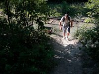 ma nb HomelessinTheWoods  A homeless village has popped up in the woods behind Save Rite in the north end of New Bedford.  PETER PEREIRA/THE STANDARD-TIMES : poverty, homeless, woods