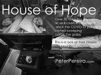 Alan Guilmette lies down on his assigned bed, and watches the news on a makeshift stand he made from milk cartons at the House of Hope in New Bedford. A House of Hope resident reads from a notebook he wrote, while sitting on his assigned bed. The House of Hope houses over 50 homeless people and has self  quarantined for over three weeks due to the coronavirus pandemic.  No one is allowed in or out of the shelter.  PHOTO PETER PEREIRA