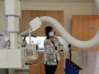 Angela Devoto, radiology technologist, waits for a patient to arrive in the X-Ray room at Tobey Hospital in Wareham.  PHOTO PETER PEREIRA