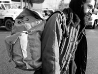 Max, 30, is forced to find a new place to sleep after being forced out of the area where he and his girlfriend had set up a tent at the Ben Rose Field in the south end of New Bedford.  Max has been living on the streets of New Bedford for over a year and is once again looking for a place to call home.   PHOTOS PETER PEREIRA