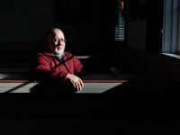 Rev. David Lima inside of the Seamen's Bethel in downtown New Bedford.  [ PETER PEREIRA/THE STANDARD-TIMES/SCMG ]