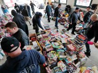 New Bedford firefighters work together to subdivide the huge amount of toys they collected for the 21st Annual New Bedford Firefighters Union Toy Drive, at Station 6 in the south end of the city.  The Annual toy drive is organized by the New Bedford firefighters union in collaboration with the United Way, consisting of over 30 toy drives during the year along with public donations.  Toys were then be distributed to non-profit organizations in New Bedford, reaching over 1500 kids before Christmas. [ PETER PEREIRA/THE STANDARD-TIMES/SCMG ]