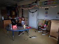 Alone in her classroom, Courtney Lima conducts her first day as a teacher virtually with her third grade students. Courtney Lima who attended the Taylor School in New Bedford as a student for grades K-6, returns for her first day of school, this time as a third grade teacher. Ms. Lima will be teaching third graders virtually this year, as part of the Distance Learning Academy for students who opted to stay home for this school year.  PHOTO PETER PEREIRA