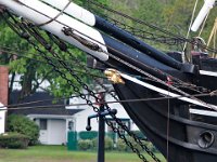 _MG_5044  PHOTO PETER PEREIRA/The Standard-Times    ++  The Charles W. Morgan whaleship makes her way from Mystic Seaport in Mystic, CT to New London, CT in the first leg of the journey that will see it return to New Bedford in June.