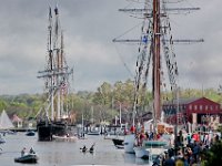 _MG_5084  PHOTO PETER PEREIRA/The Standard-Times    ++  The Charles W. Morgan whaleship makes her way from Mystic Seaport in Mystic, CT to New London, CT in the first leg of the journey that will see it return to New Bedford in June.