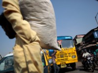 MG 1741  Daily life in the Dharbi slum in Mumbai, India.  The Dharbi slum is one of the largest in India and contains an entire ecosystem that offers residents the ability to never leave. : India